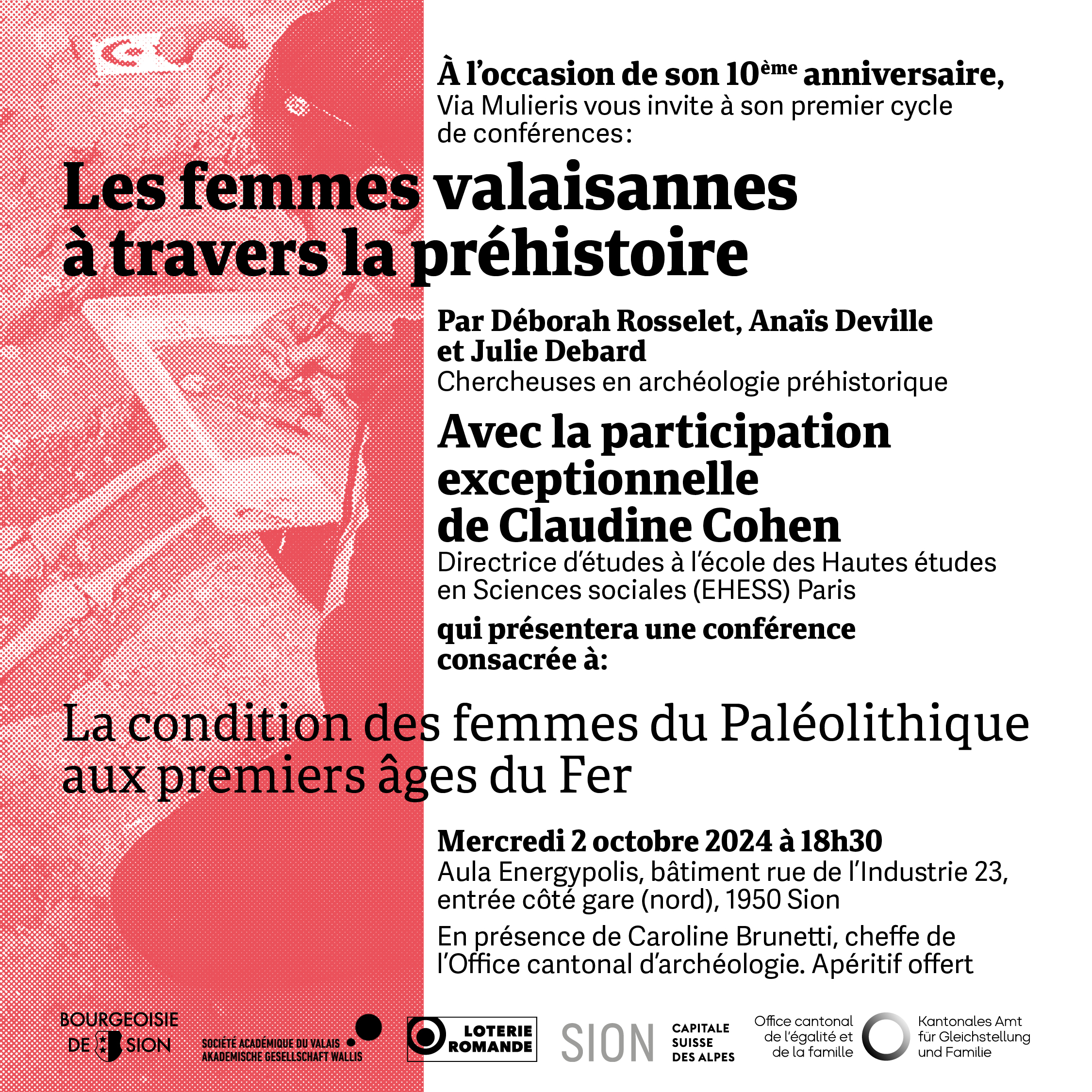 1er cycle de conférences : les femmes valaisannes et la préhistoire